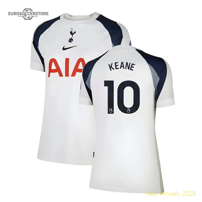 2025-2026 Tottenham Home Shirt (Womens) (Keane 10)-Football Jersey Hub