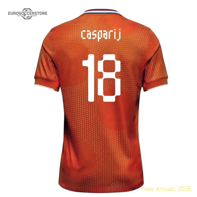 2025-2026 Netherlands Womens Team Shirt (Kids) (Casparij 18)-Football Jersey Hub