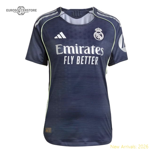 2025-2026 Real Madrid Authentic Away Shirt (Ladies)-Football Jersey Hub