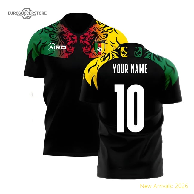 Cameroon 2025-2026 Third Concept Football Kit (Airo) (Your Name)-Football Jersey Hub