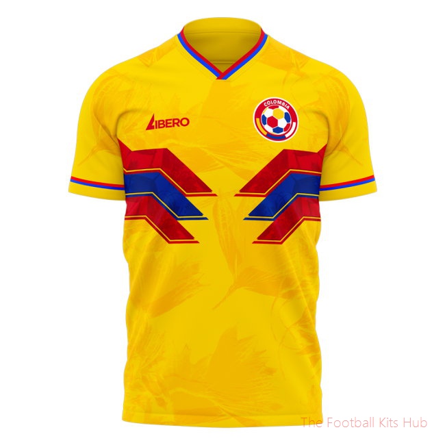 Colombia 2026/27 Home Kit (Libero) Adult Short Sleeve