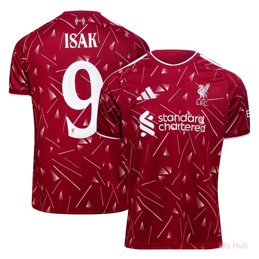 Liverpool Home Shirt 2026/27 Cup Print ISAK 9-UniFootball Store