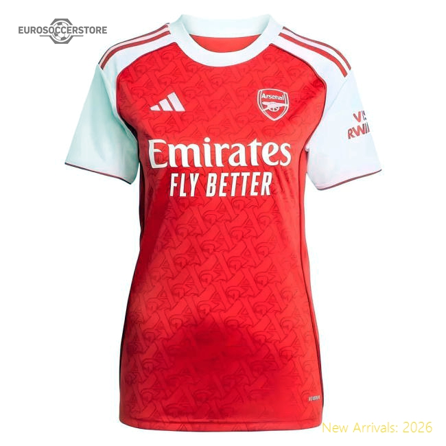 2025-2026 Arsenal Home Shirt (Womens)-Football Jersey Hub