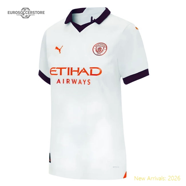 2023-2024 Man City Away Shirt (Ladies)-Football Jersey Hub