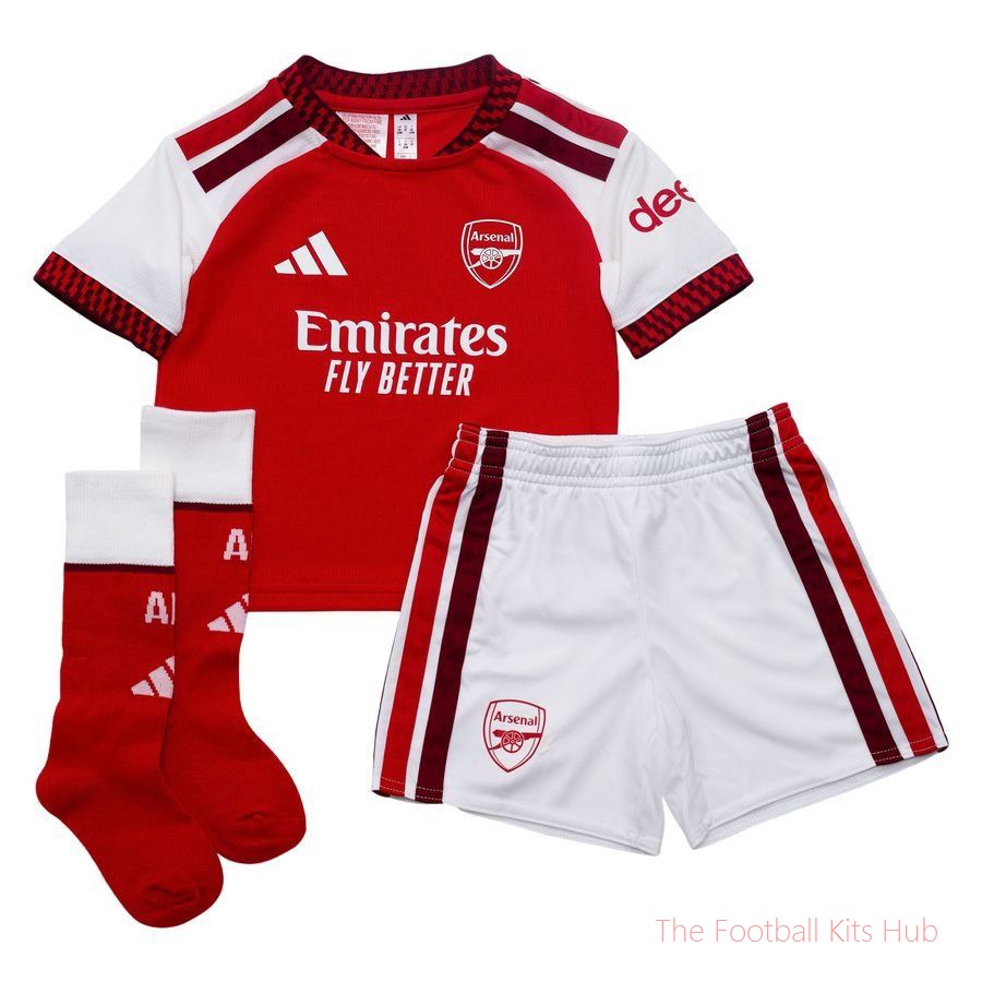 Arsenal Home Shirt 2026/27 Mini-Kit Kids-UniFootball Store