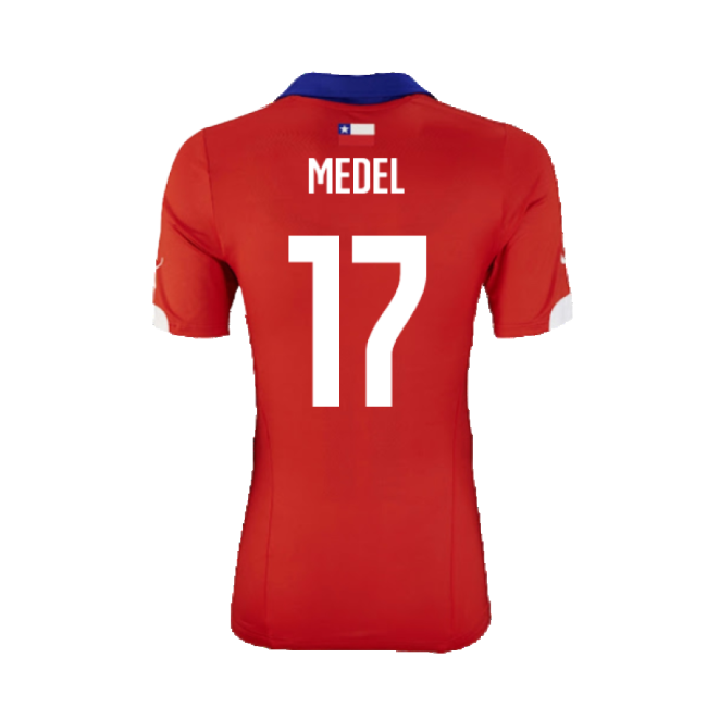 Chile 2014-15 Home Shirt ((Excellent) XL) (Medel 17)-Football Jersey Hub