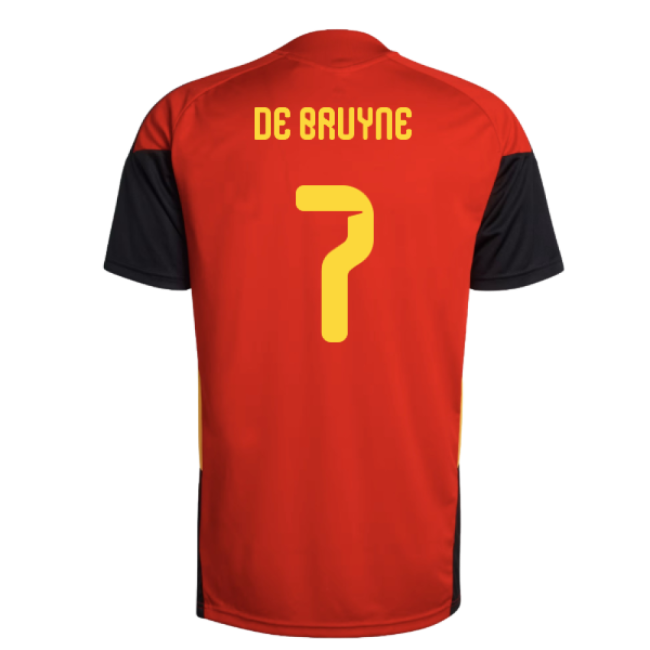 2026-2027 Belgium Training Jersey (Red) (De Bruyne 7)-Football Jersey Hub