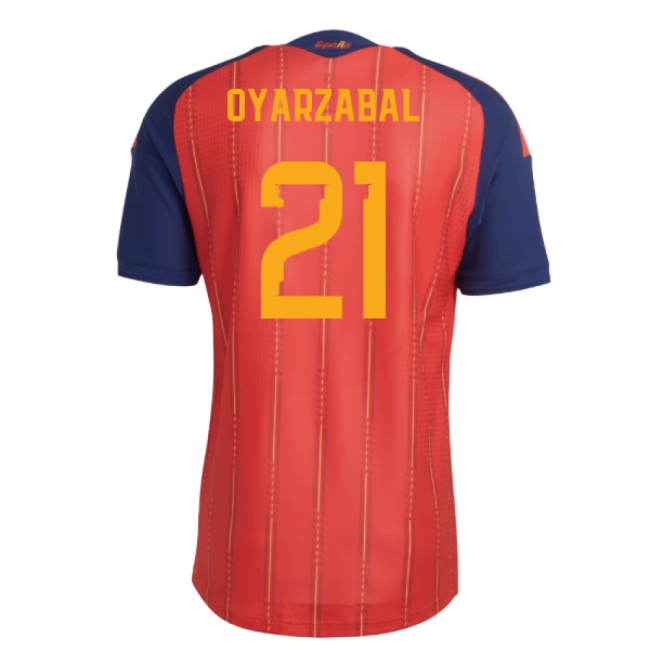 2026-2027 Spain Authentic Home Shirt (Oyarzabal 21)-Football Jersey Hub