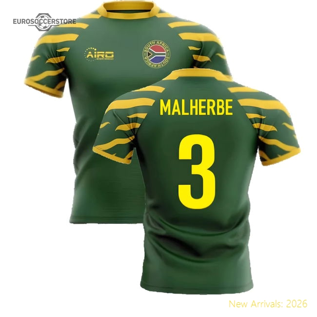 2025-2026 South Africa Springboks Home Concept Rugby Shirt (Malherbe 3)-Football Jersey Hub