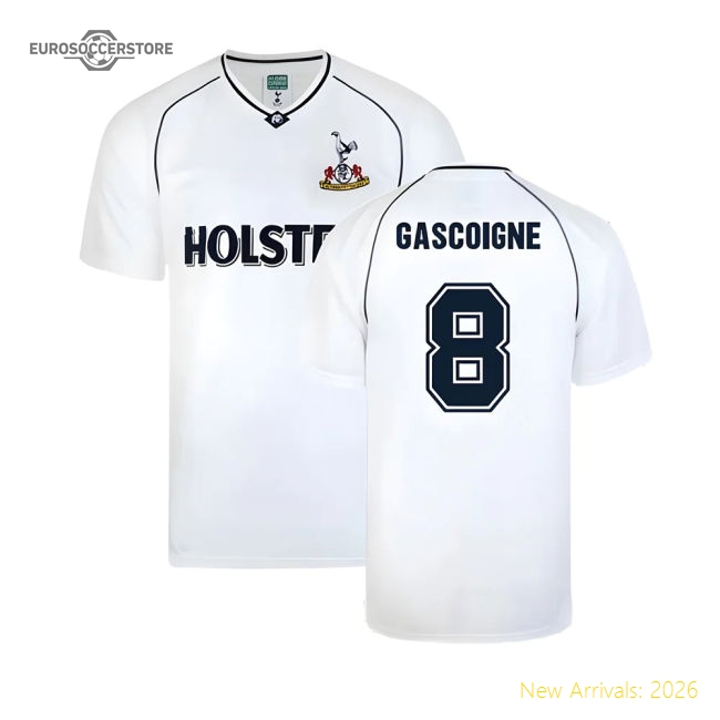 Tottenham 1991 FA Cup Semi Final Home Shirt (GASCOIGNE 8)-Football Jersey Hub