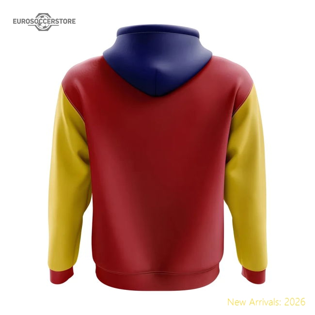 Romania Concept Country Football Hoody (Red)-Football Jersey Hub