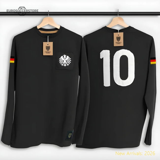 Germany Die Adler Away Number 10 LS Retro Shirt-Football Jersey Hub