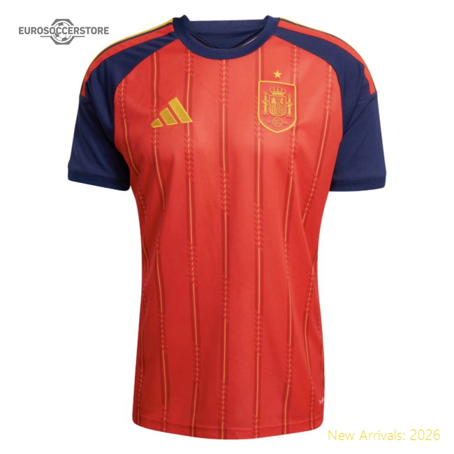2026-2027 Spain Home Shirt (A.Iniesta 6)-Football Jersey Hub