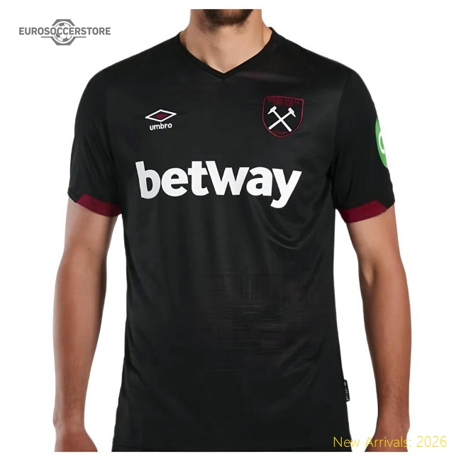 2024-2025 West Ham Away Shirt (Rice 41)-Football Jersey Hub
