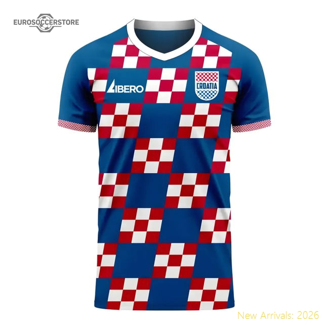 Croatia 2025-2026 Away Concept Football Kit (Libero)-Football Jersey Hub