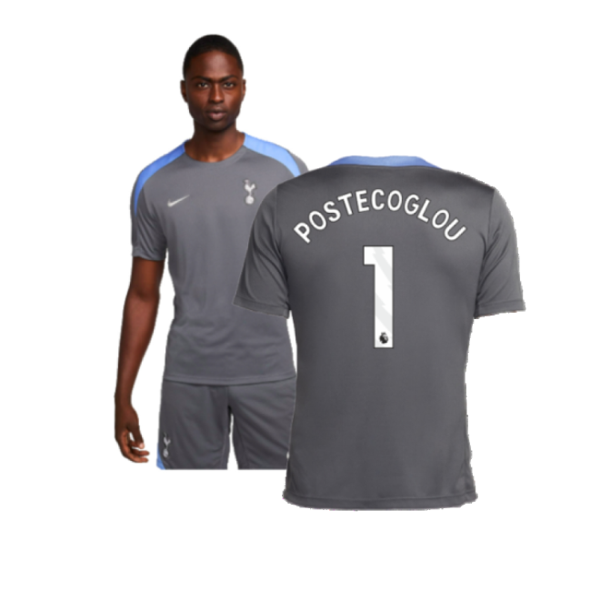 2024-2025 Tottenham Dri-Fit Strike Training Shirt (Dark Grey) (Postecoglou 1)-Football Jersey Hub