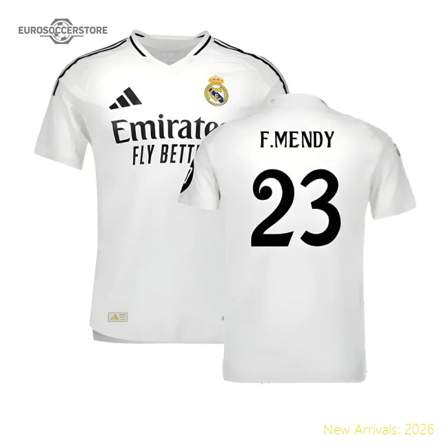 2024-2025 Real Madrid Authentic Home Shirt (F.Mendy 23)-Football Jersey Hub