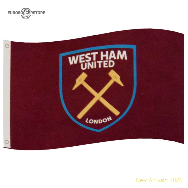 West Ham United FC Core Crest Flag-Football Jersey Hub