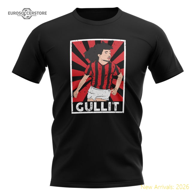 Ruud Gullit AC Milan Legend Series T-Shirt (Black)-Football Jersey Hub