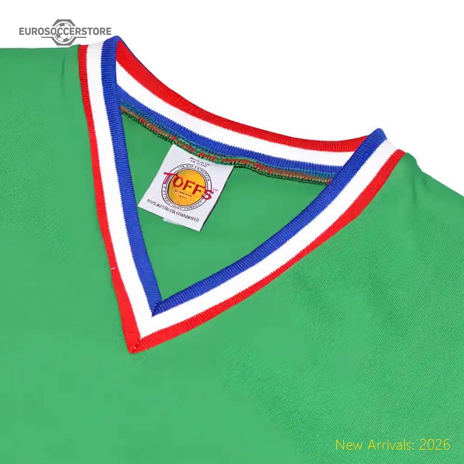 St Etienne Short Sleeve Retro Football Shirt-Football Jersey Hub