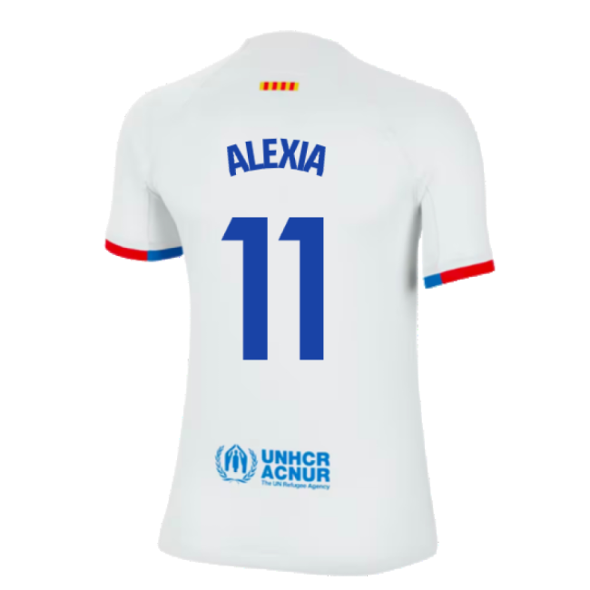 2023-2024 Barcelona Away Shirt (Ladies) (Alexia 11)-Football Jersey Hub