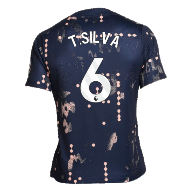 2024-2025 Chelsea Academy Pro Pre-Match Shirt (Obsidian) (T.Silva 6)-Football Jersey Hub