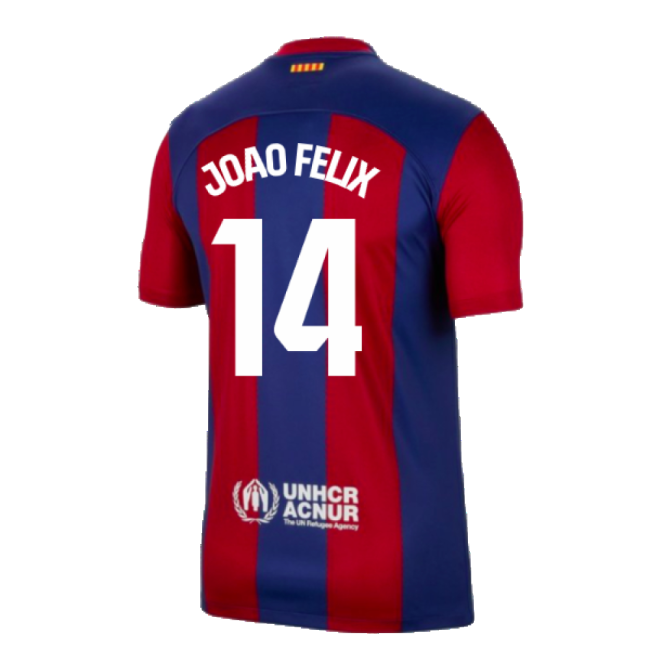 2023-2024 Barcelona Home Shirt (Joao Felix 14)-Football Jersey Hub