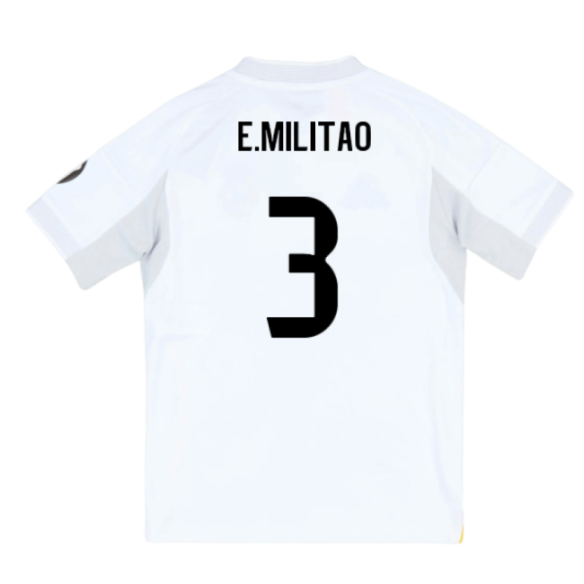2025-2026 Real Madrid Home Youth Kit (E.Militao 3)-Football Jersey Hub