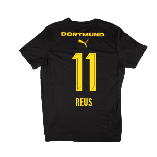 2024-2025 Borussia Dortmund Casuals Tee (Black) (Reus 11)-Football Jersey Hub