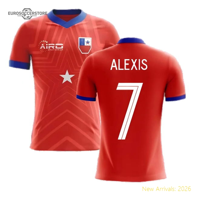 2025-2026 Chile Home Concept Football Shirt (ALEXIS 7)-Football Jersey Hub