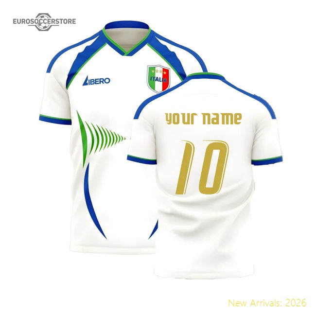 Italy 2006 Style Away Concept Shirt (Libero) (Your Name)-Football Jersey Hub