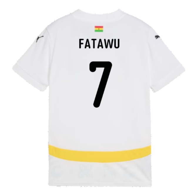 2024-2025 Ghana Home Shirt (Kids) (Fatawu 7)-Football Jersey Hub