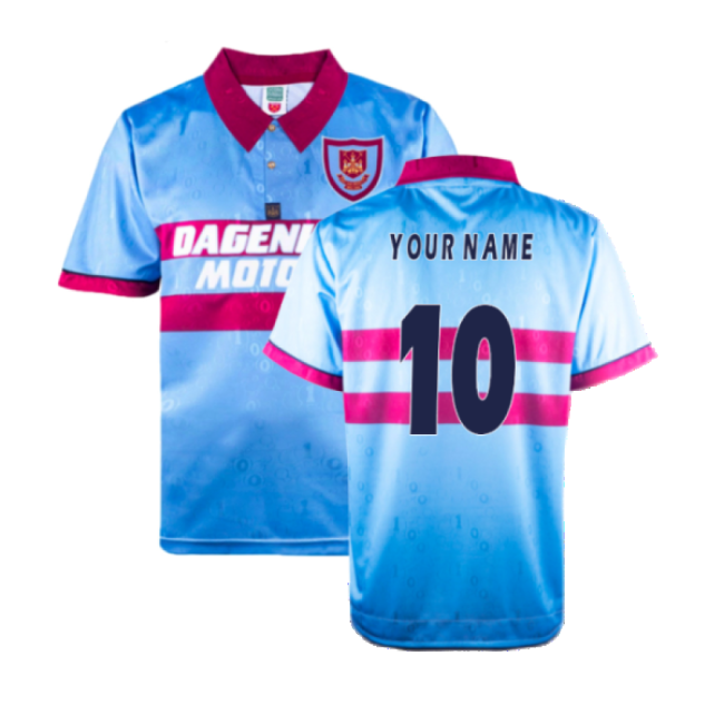 1995-1997 West Ham Pony Reissue Centenary Away Shirt (Your Name)-Football Jersey Hub