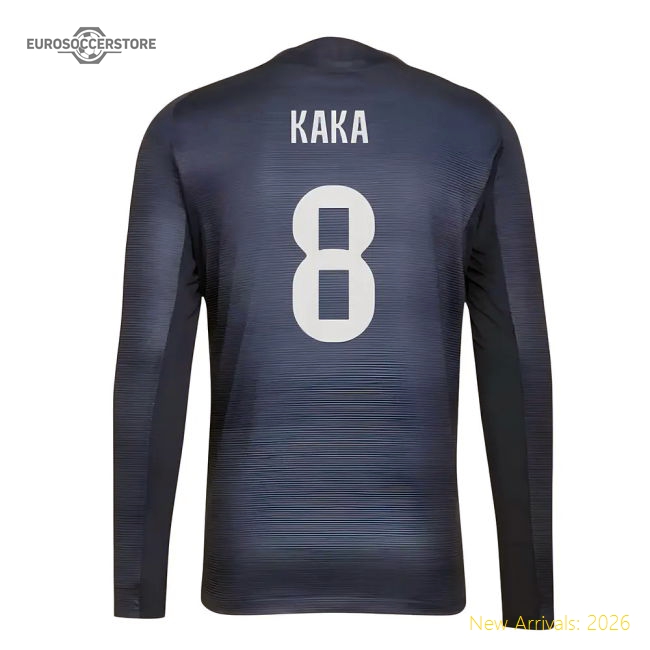 2025-2026 Real Madrid Authentic Long Sleeve Away Shirt (Kaka 8)-Football Jersey Hub
