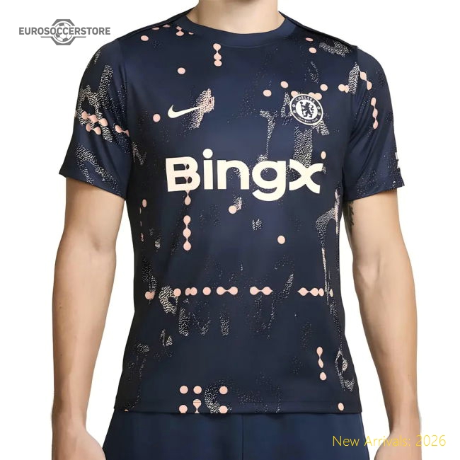 2024-2025 Chelsea Academy Pro Pre-Match Shirt (Obsidian)-Football Jersey Hub