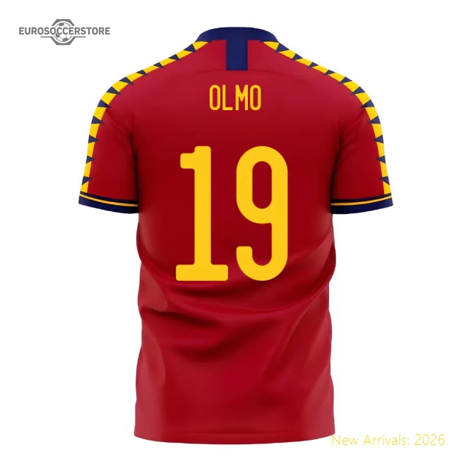 Spain 2025-2026 Home Concept Football Kit (Libero) (OLMO 19)-Football Jersey Hub