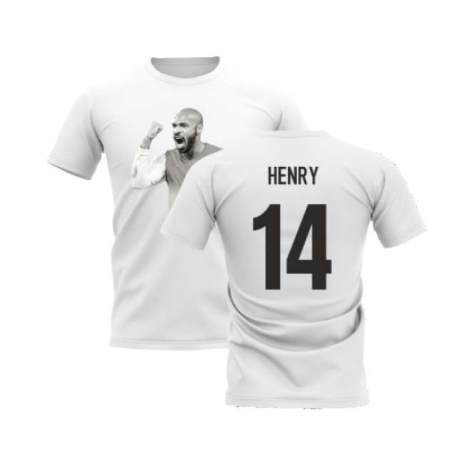 Thierry Henry Legend T-Shirt (White) (Henry 14)-Football Jersey Hub