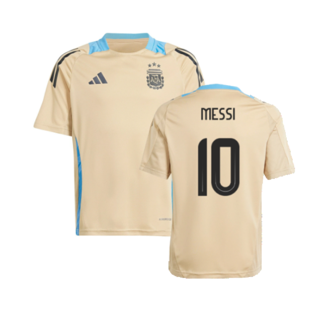 2024-2025 Argentina Training Jersey (Hazy Beige) (MESSI 10)-Football Jersey Hub