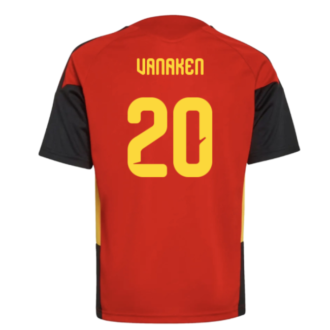 2026-2027 Belgium Training Jersey (Red) - Kids (Vanaken 20)-Football Jersey Hub