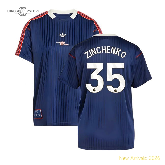 Arsenal Terrace Icons Shirt (Navy) (Zinchenko 35)-Football Jersey Hub