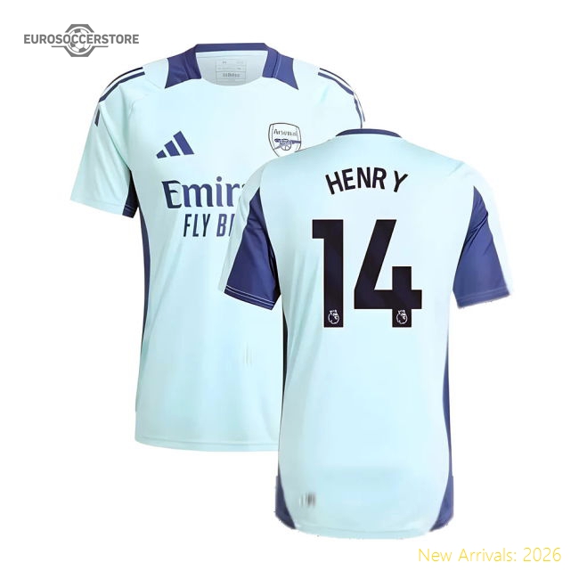 2024-2025 Arsenal Training Jersey (Clear Aqua) (Henry 14)-Football Jersey Hub