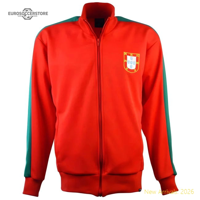 Portugal Retro Anthem Track Top-Football Jersey Hub
