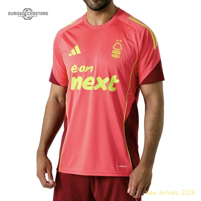 2025-2026 Nottingham Forest Training Shirt (Core Pink) (Your Name)-Football Jersey Hub