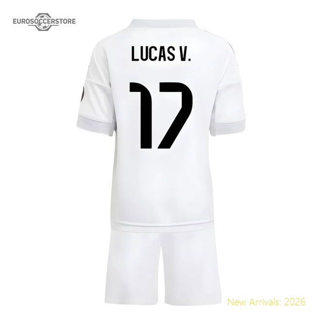 2025-2026 Real Madrid Home Mini Kit (Lucas V. 17)-Football Jersey Hub