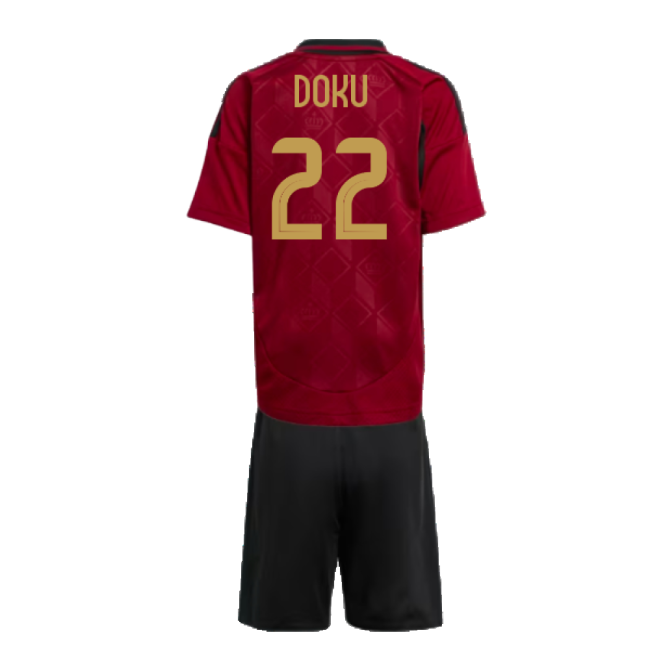 2024-2025 Belgium Home Mini Kit (Doku 22)-Football Jersey Hub