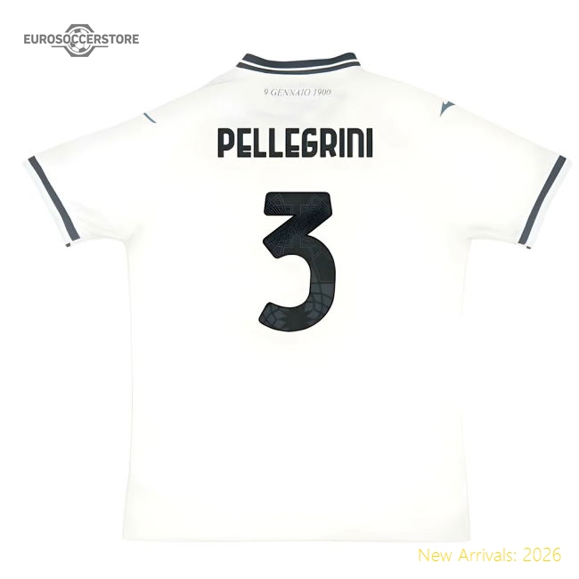 2025-2026 Lazio Away Shirt (Pellegrini 3)-Football Jersey Hub