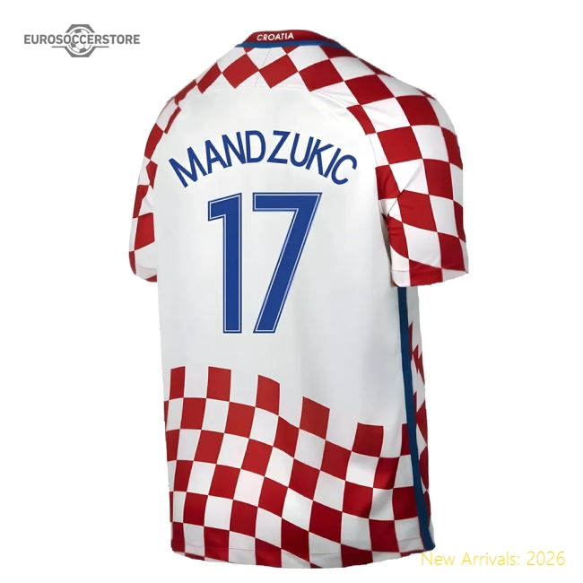 Croatia 2016-17 Home Shirt ((Very Good) XXL) (Mandzukic 17)-Football Jersey Hub