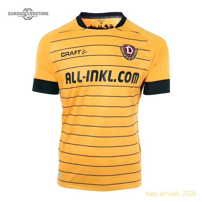 2019-2020 Dynamo Dresden Home Jersey-Football Jersey Hub