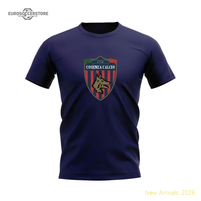 Cosenza Badge T-shirt (Navy)-Football Jersey Hub
