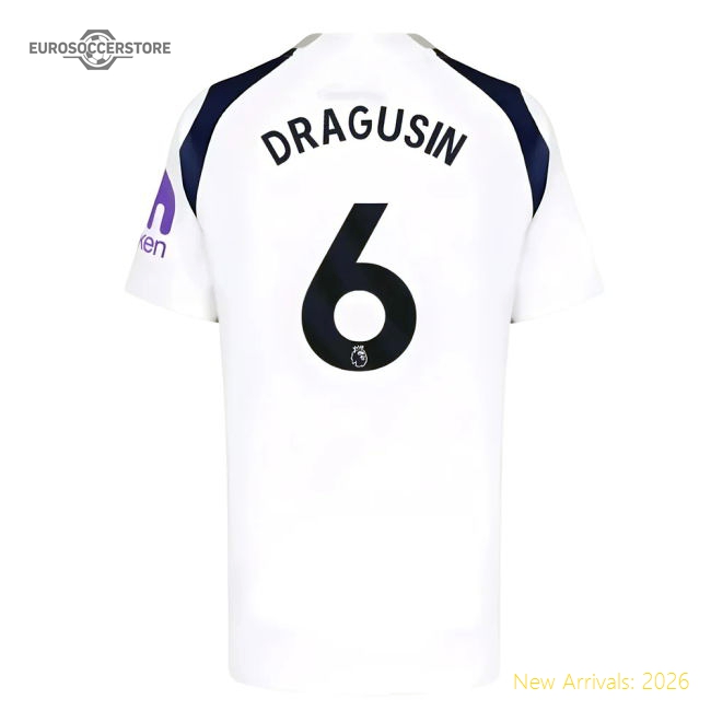 2025-2026 Tottenham Hotspur Home Shirt (Kids) (Dragusin 6)-Football Jersey Hub